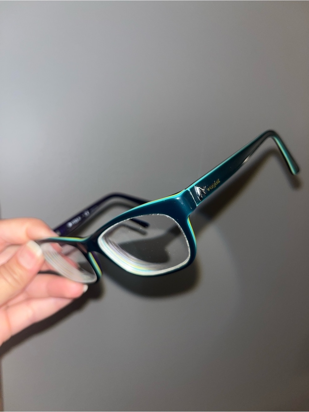 Teal Gradient Women's Vogue Eyeglass Frames